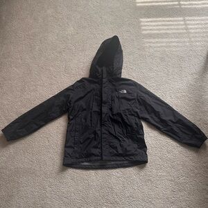 The North Face Black Hooded Windbreaker Jacket